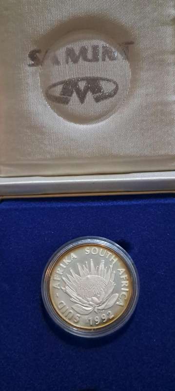 1992 Silver Proof Soli Deo Gloria One Rand