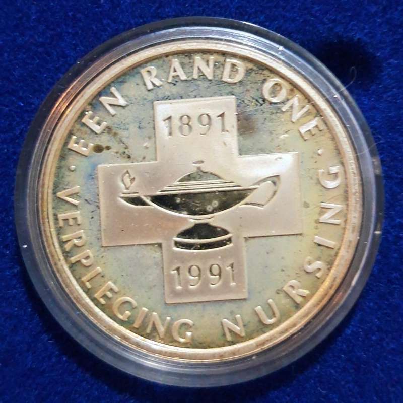 1991 Silver Proof nursing one rand