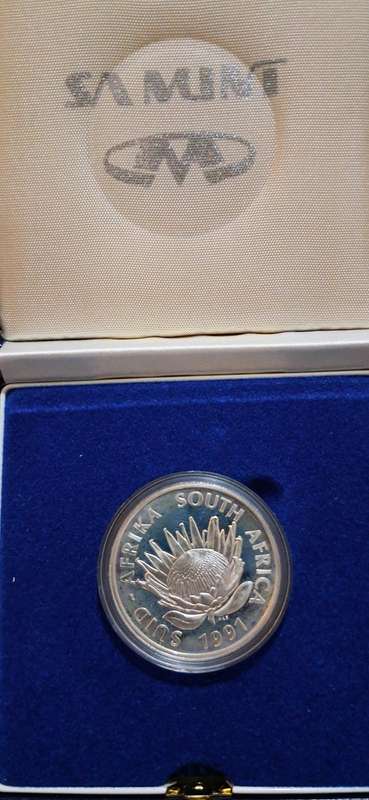 1991 Silver Proof nursing one rand