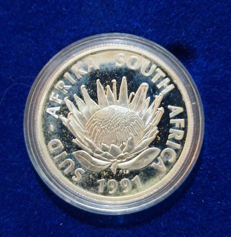 1991 Silver Nursing one rand Proof