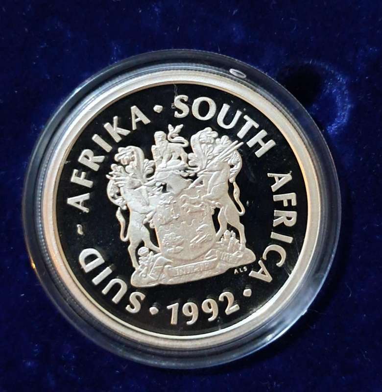 SILVER 1992 PROTEA MINT TECHNOLOGY R2 PROOF COIN