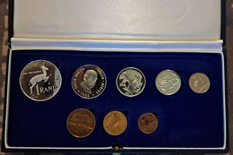1982 Proof set Silver 1 Rand