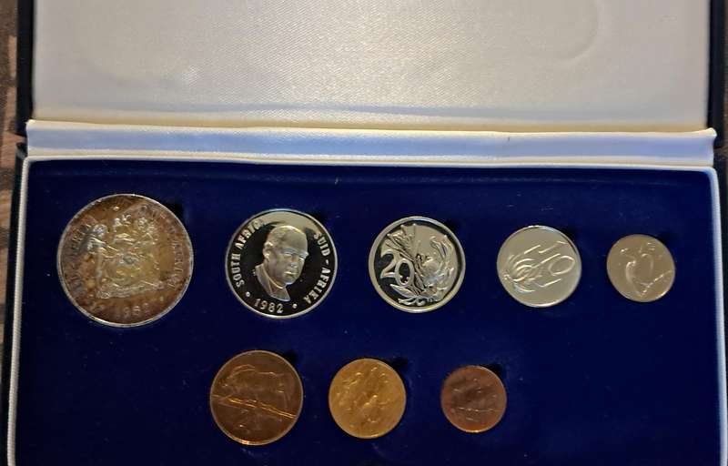 1982 Proof set Silver 1 Rand