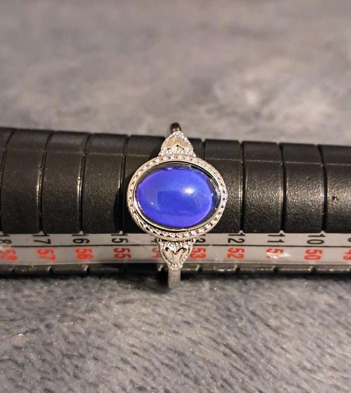 Sterling Silver Color Changing Mood Ring Size 7