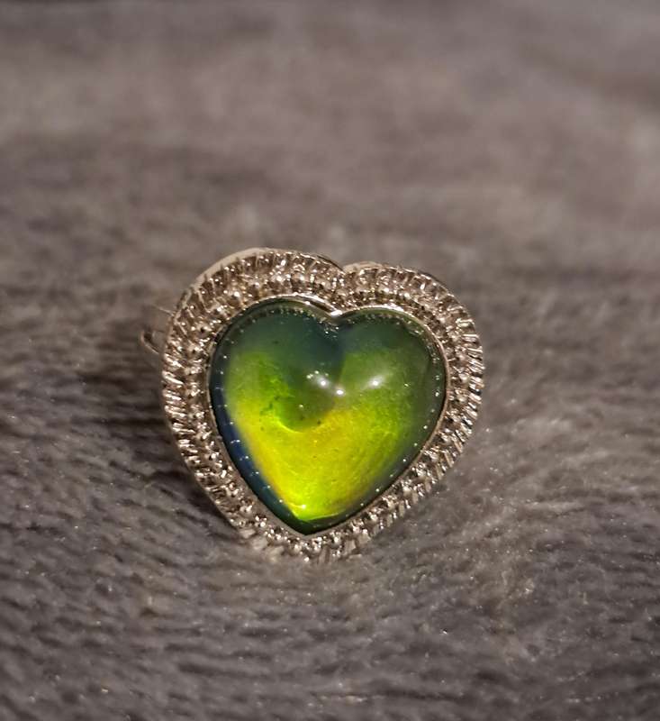 Heart Shaped Adjustable Mood Ring