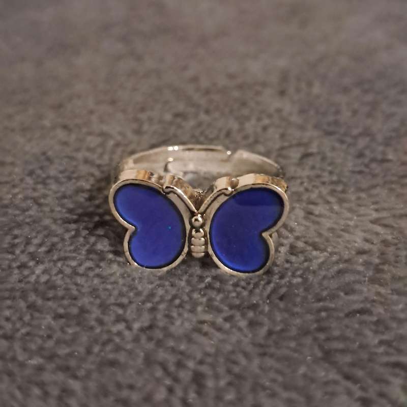 Adjustable Butterfly Mood Ring
