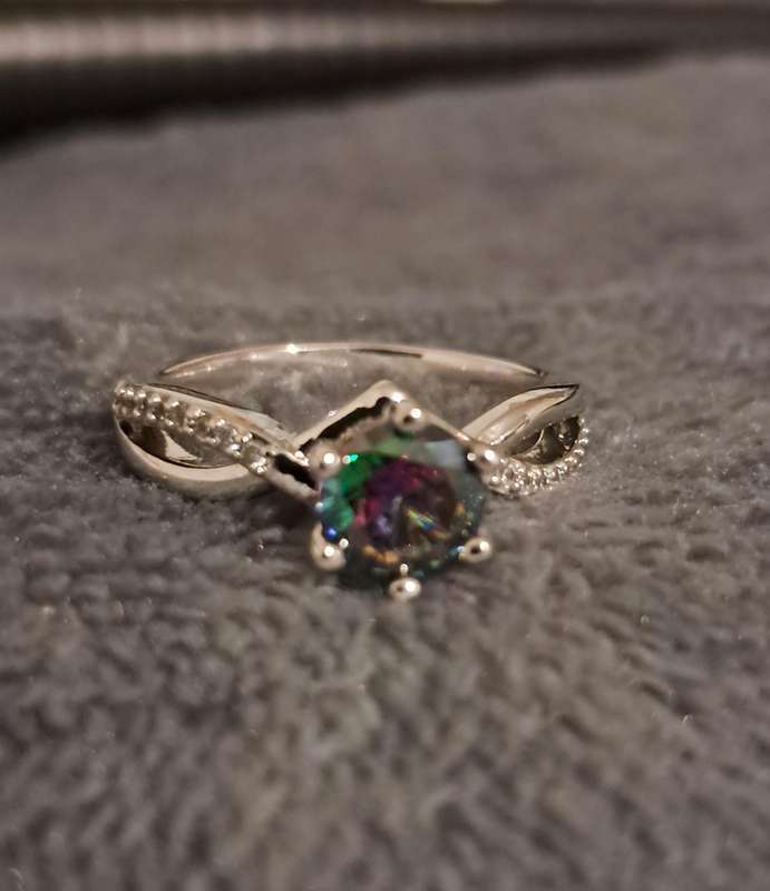 Synthetic Stone Ring Size 7