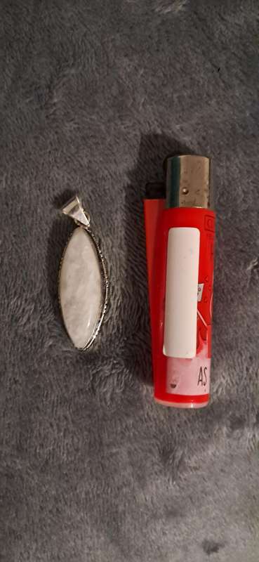 Silver Plated Genuine Moonstone Pendant
