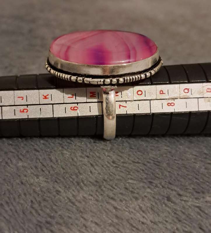 Onyx Gemstone Silver Plated Ring