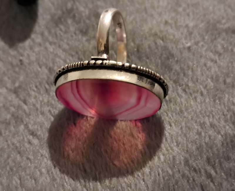Onyx Gemstone Silver Plated Ring