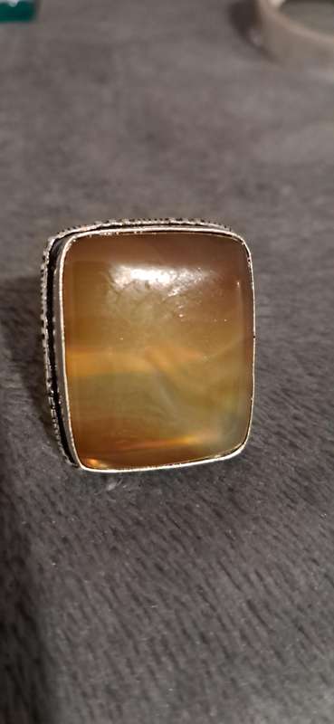 Genuine Onyx Gemstone Ring