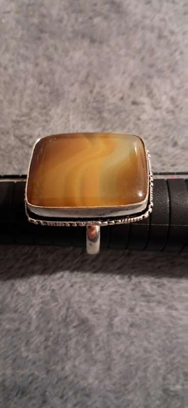 Genuine Onyx Gemstone Ring