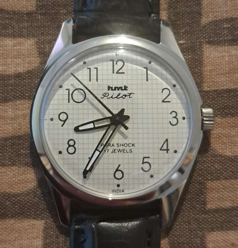 Vintage HMT Pilot 17 Jewels Mechanical Watch
