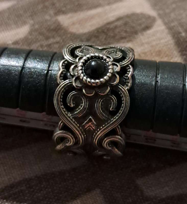 Vintage Style Silver Plated Adjustable Ring