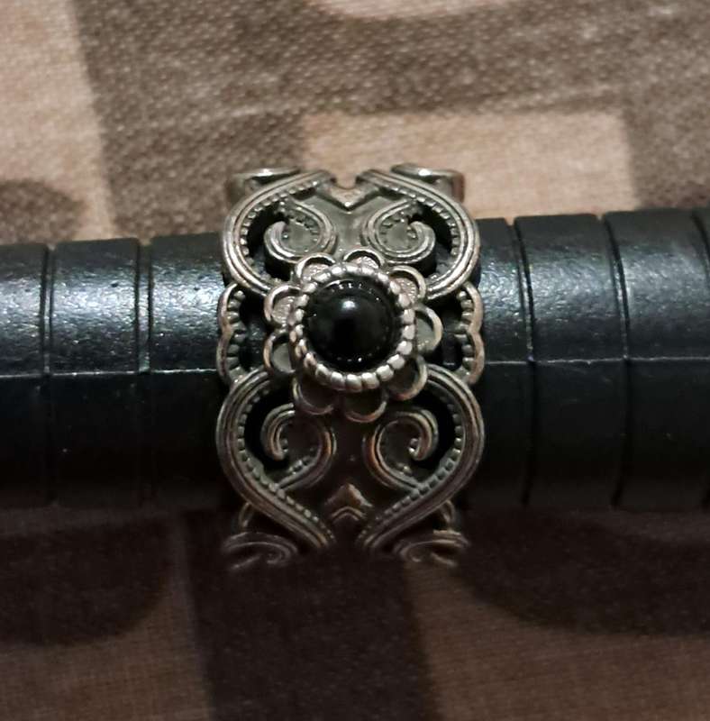 Vintage Style Silver Plated Adjustable Ring