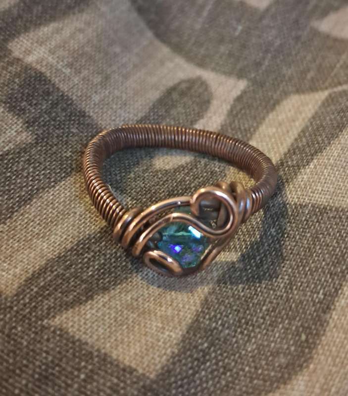 Hand made Copper Wire Ring