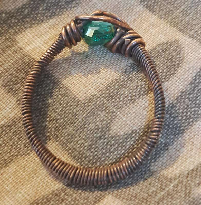 Hand Made Copper Wire Ring