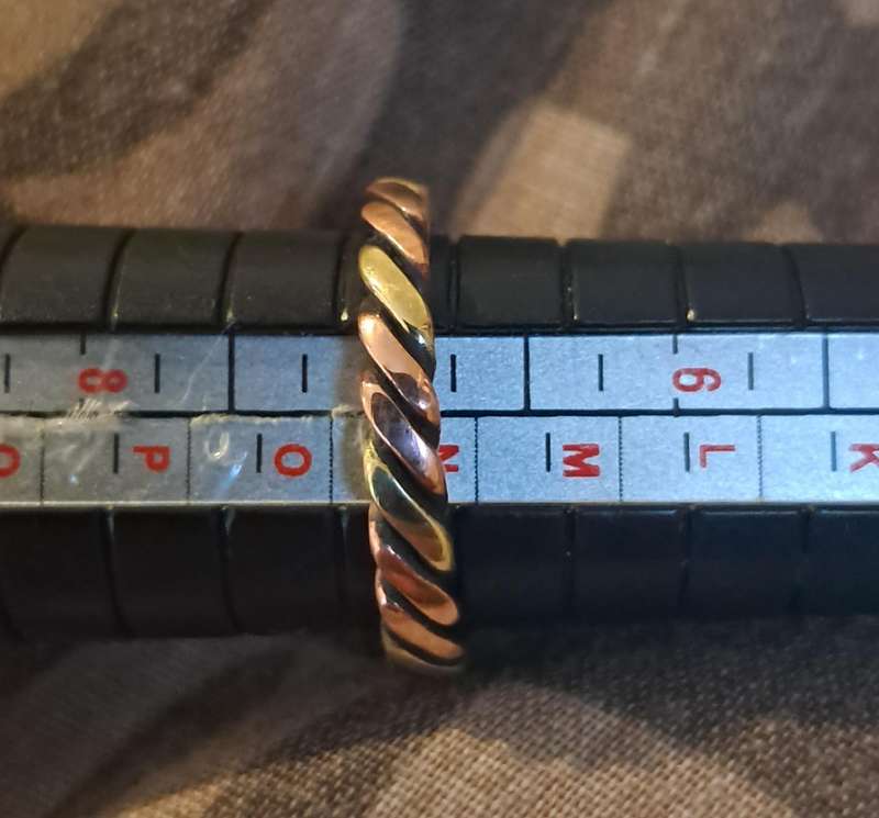 Hand Made Copper and Brass Ring