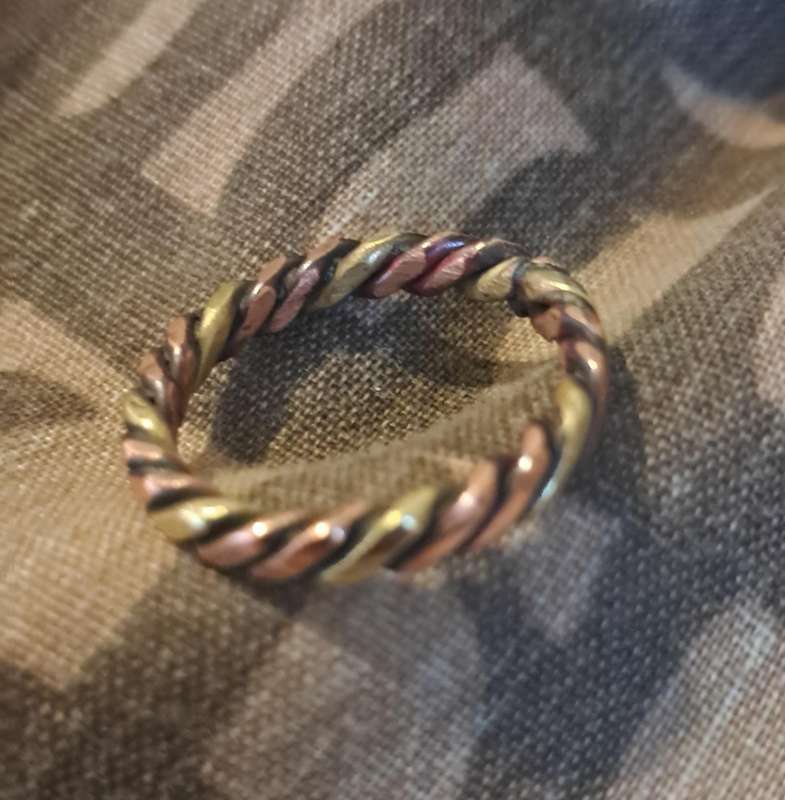 Hand Made Copper and Brass Ring