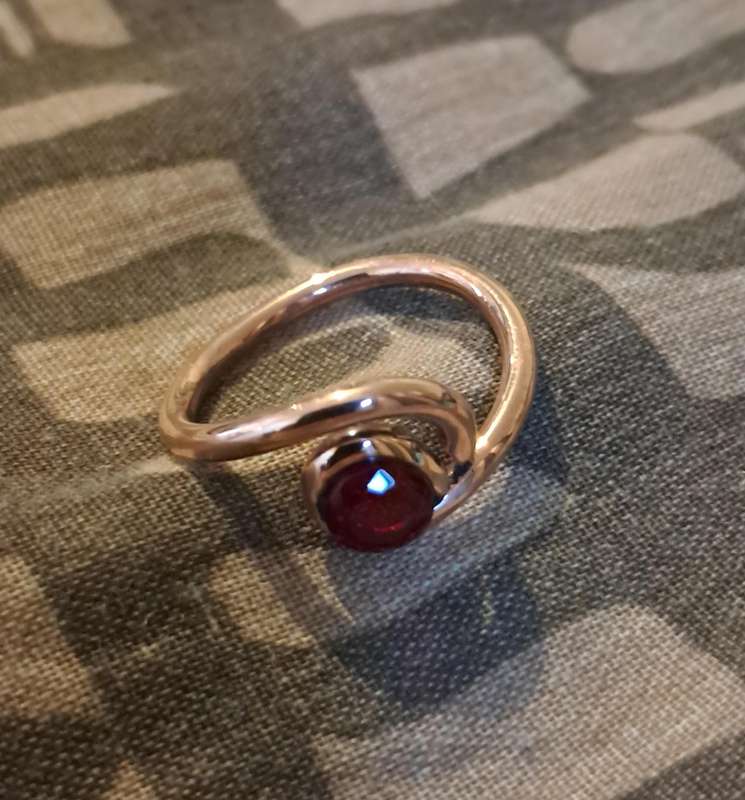 Hand Made Copper Ring Size 8
