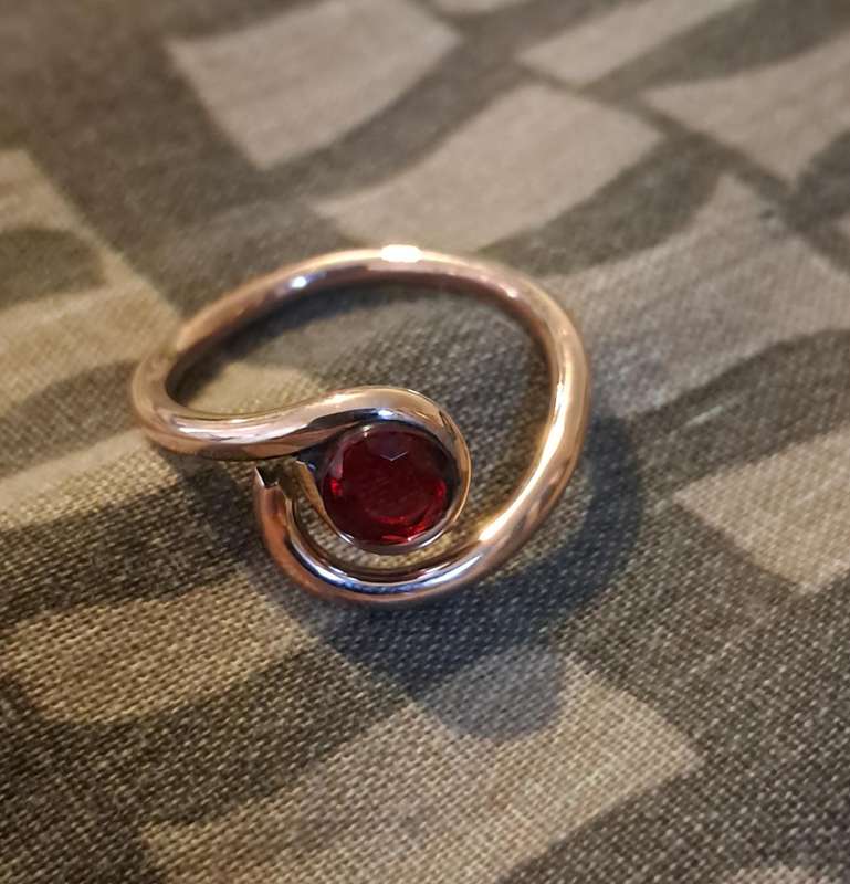 Hand Made Copper Ring Size 8