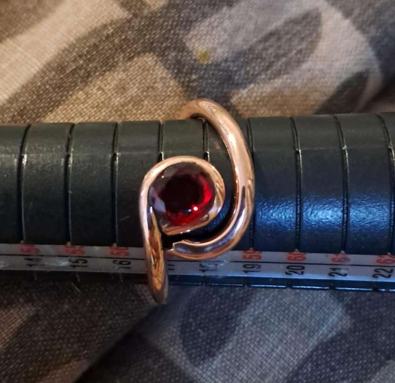 Hand Made Copper Ring Size 8