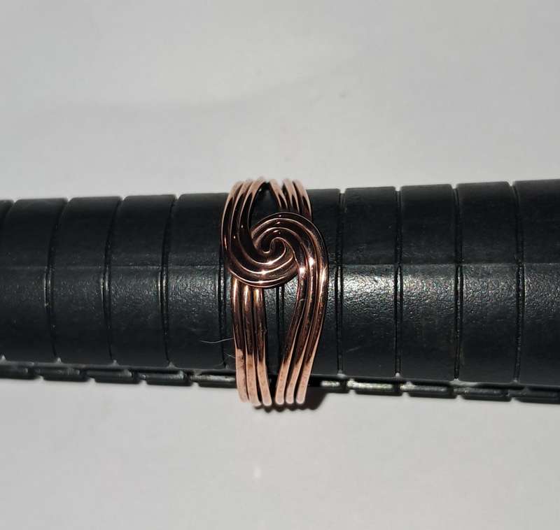 Hand Made Size 7 Copper Wire Ring