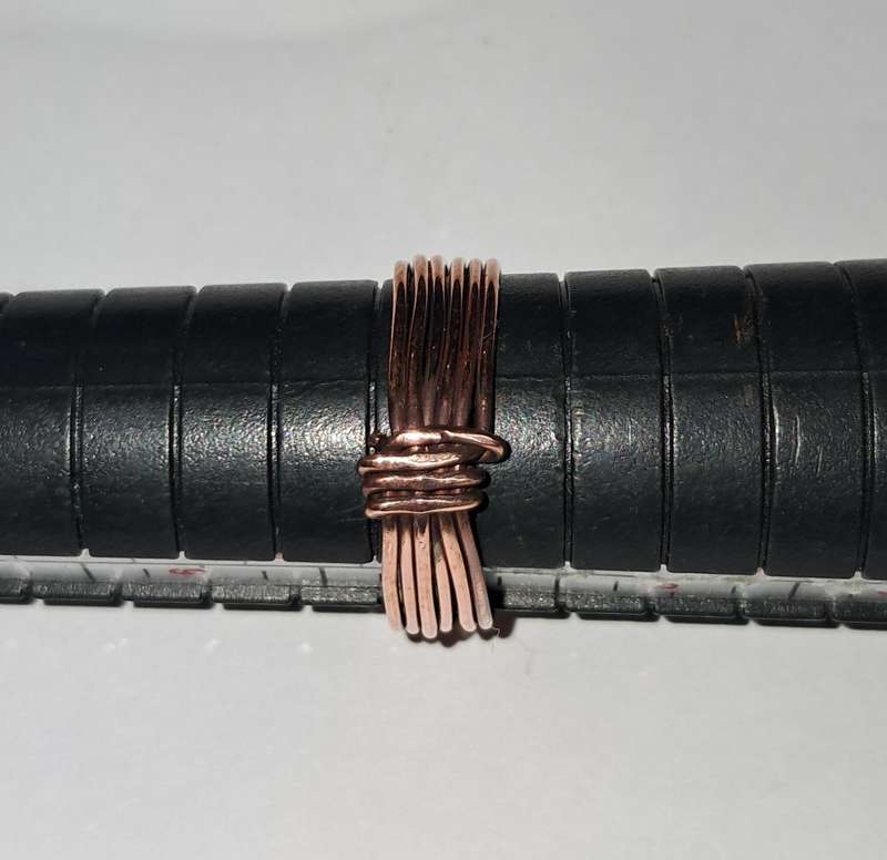 Hand Made Size 7 Copper Wire Ring