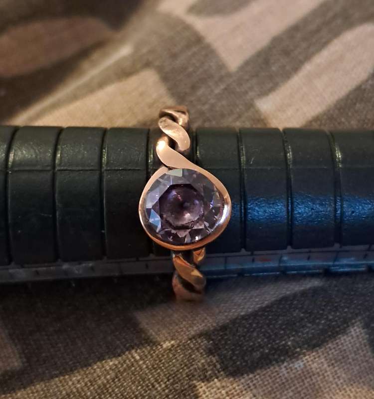 Handmade Copper Ring Size 7