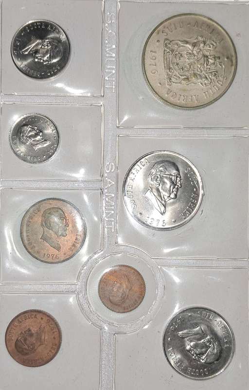 1976 Uncirculated Coin Set Silver 1 Rand
