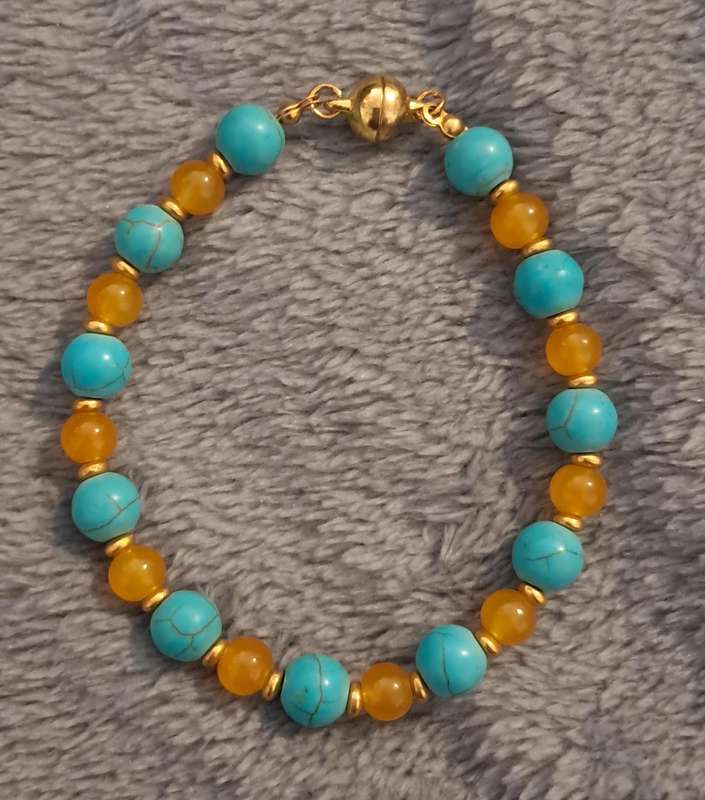 Handmade Beaded Bracelet Magnetic Clasp