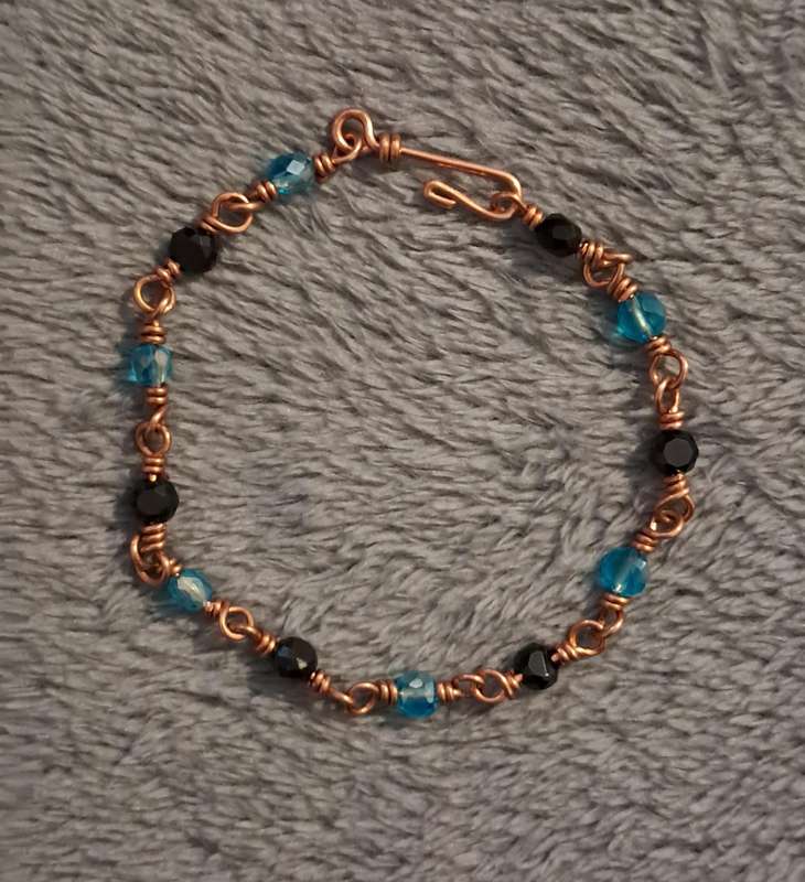 Handmade Copper Link Bracelet