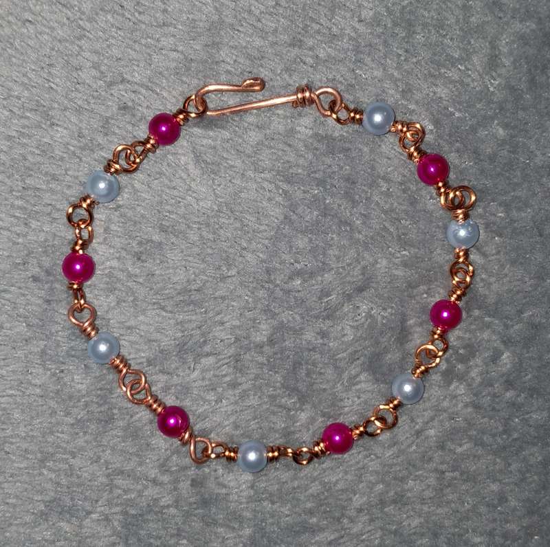 Handmade Copper Link Bracelet