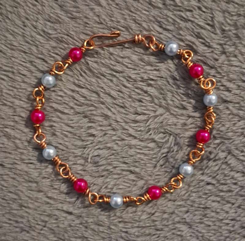 Handmade Copper Link Bracelet