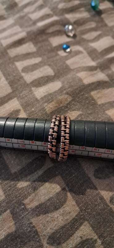 Hand Woven Copper Adjustable Ring
