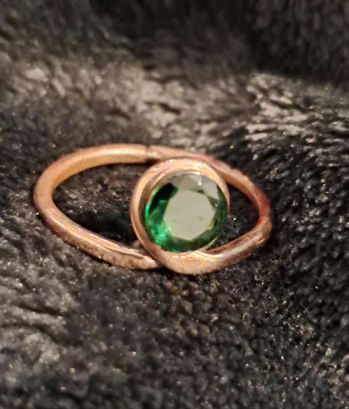 Handmade Copper Ring Size 9