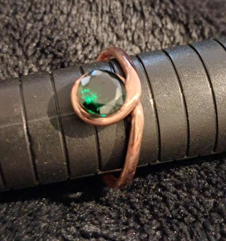 Handmade Copper Ring Size 9