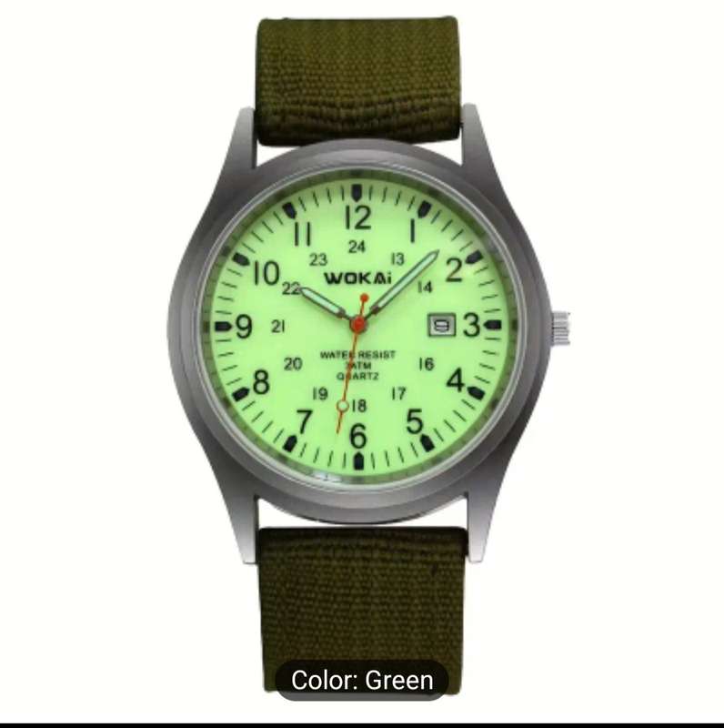Wokai Military Style Calender Watch