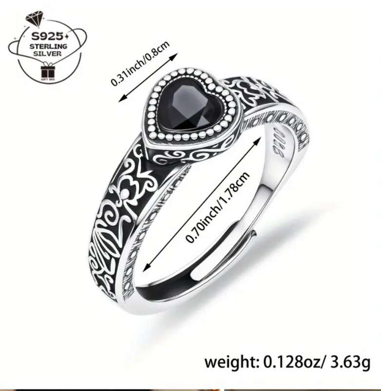 Sterling Silver Adjustable Ring