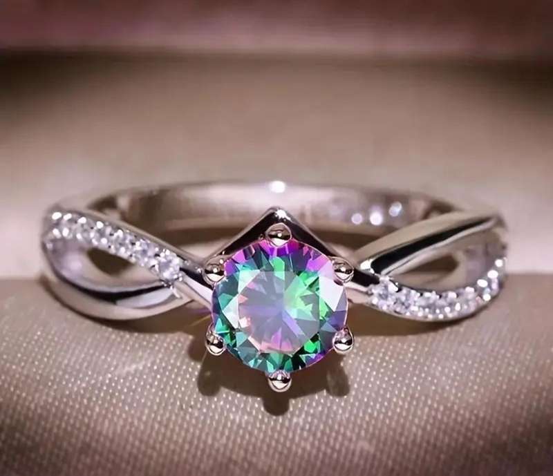 Synthetic Stone Ring Size 7