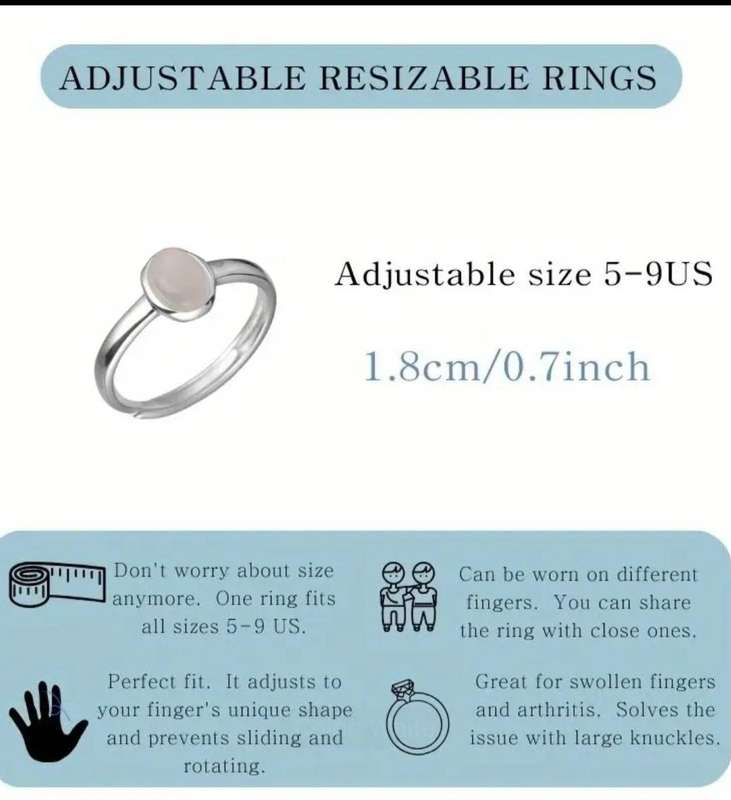 Silver Plated Adjustable Ring