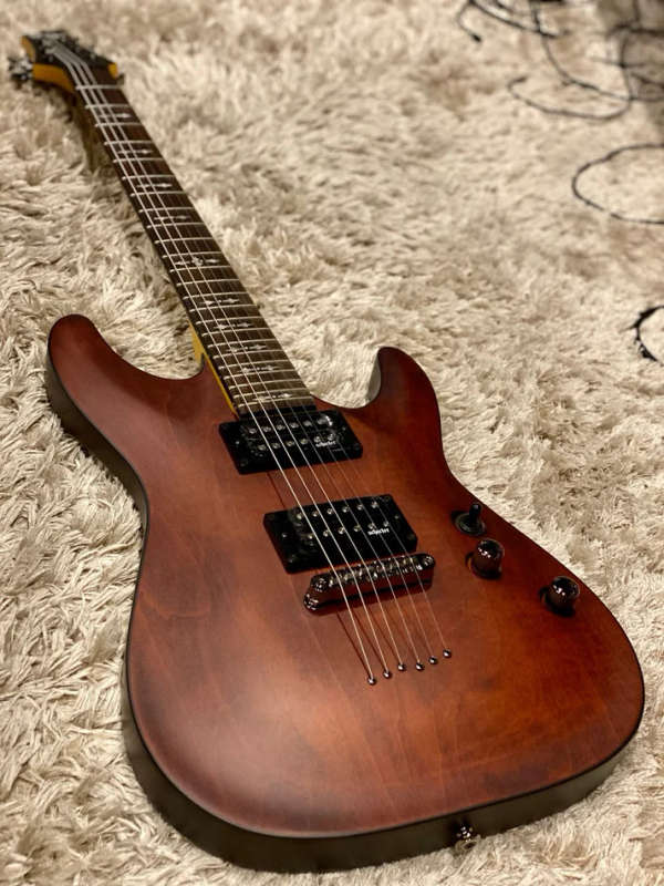 Schecter Omen-6 Walnut Satin Electric Guitar