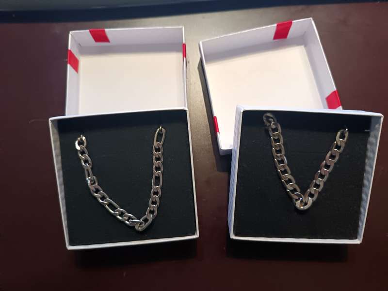Stainless Steel Chains x 2