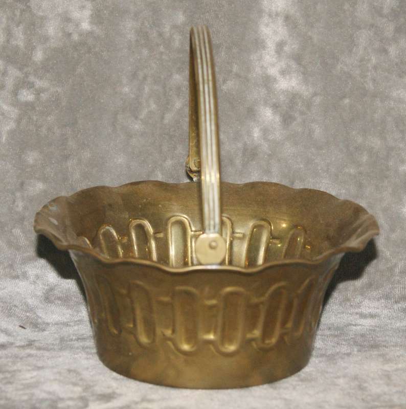 Vintage brass bon bon dish