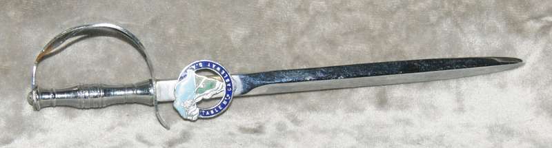 Vintage chrome plated sword letter opener "Table Mountain Cableway" @@ CCRRAAZZYY R1 START