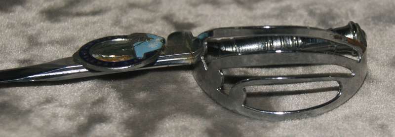 Vintage chrome plated sword letter opener "Table Mountain Cableway" @@ CCRRAAZZYY R1 START