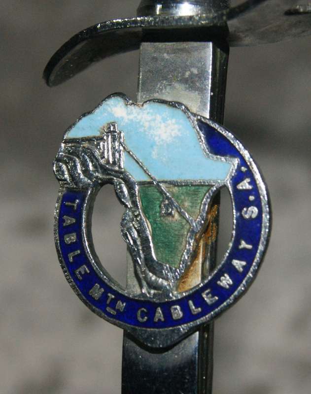 Vintage chrome plated sword letter opener "Table Mountain Cableway" @@ CCRRAAZZYY R1 START