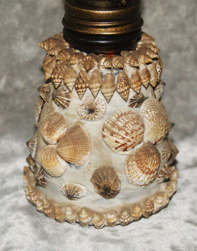 Vintage oil lamp with amber glass flue