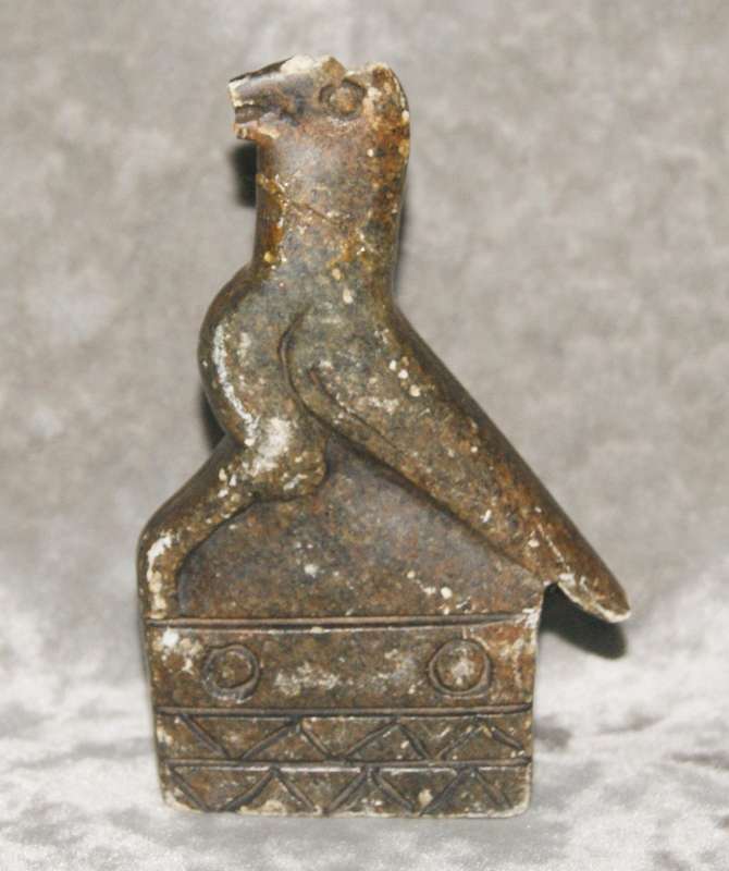 Soapstone carving "Great Zimbabwe Bird" (repaired)