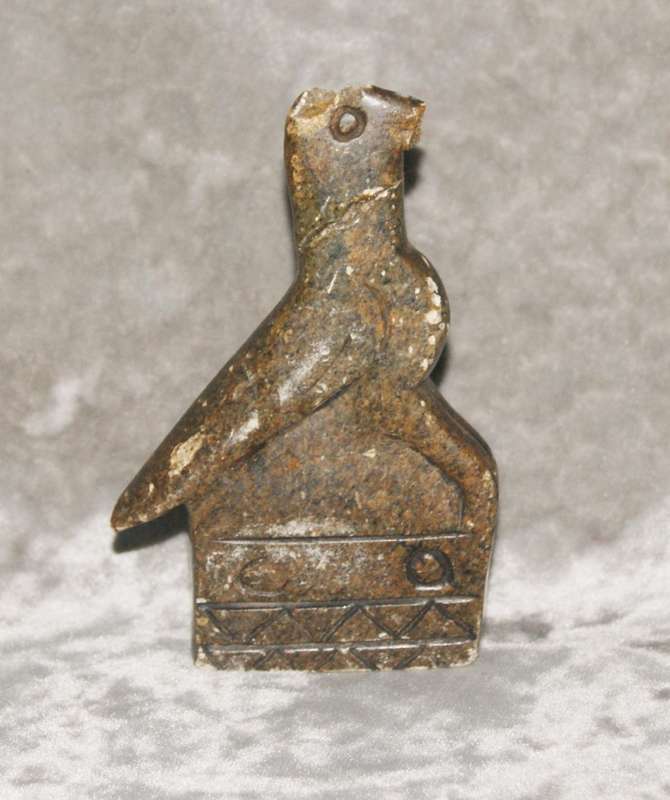 Soapstone carving "Great Zimbabwe Bird" (repaired)